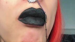 Dirty Talking Sissy Whore Close up Smoking and Lips Fetish