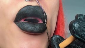 Dirty Talking Sissy Whore Close up Smoking and Lips Fetish