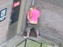 People having sex on the street (The Netherlands).
