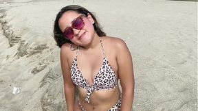 A stranger spies on me on the beach and convinces me to go to his apartment and have wild sex