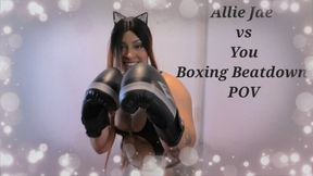 Allie Jae vs You: Boxing Beatdown POV