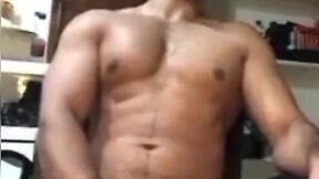 Indian man self-pleasuring