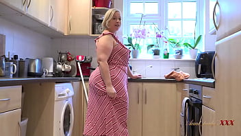 Big natural-titted mature BBW milf Star swallows your cum POV
