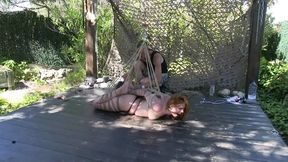 The Spain Files - Hard Suspended Hogtie Challenge for sexy Stardust - Part 3 wmv