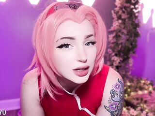 SAKURA LOSES HER VIRGINITY TO NARUTO POV ROLEPLAY DREAM SOLO!