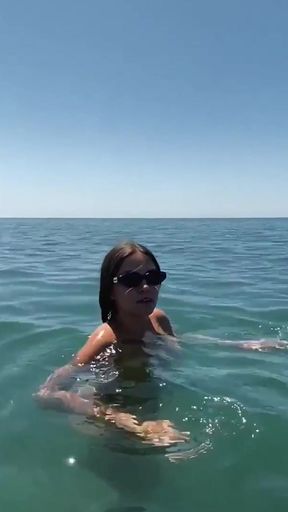 Asmr of the Sea and Swimming Nude