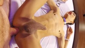 ”Asian transgender enjoyed rough anal fuck after transgender posed & got a blowjob”