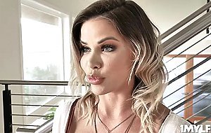 Lucky stud whips out his cock and the hot babes share his dong