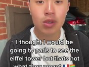 Asian Boy Gets Eiffel Towered