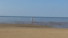 Chubby mommy on beach 2