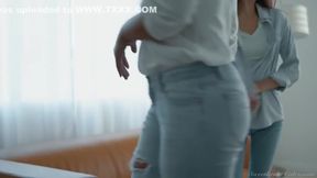 Ebony Milf Fucks Young Asian