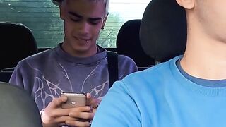Leo Blue's Fat Dick Rides Hard On Edipo Ray In A Wild Car Sex Adventure