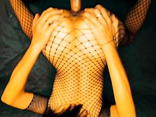 Fine-looking sex in the dark by the light of a lantern