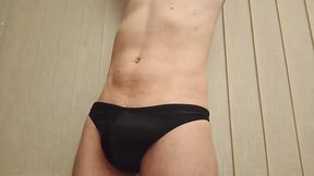 I&#039;m getting horny in black swimming trunks