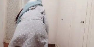 Older woman with big tits serves a magical Christmas potion
