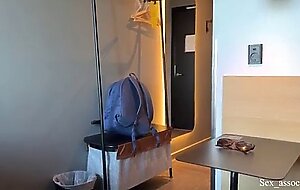 sharing is caring. stepmother shares the hotel bed and her ass with a stepson
