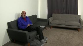 Cuck watches hotwife blow his boss 1