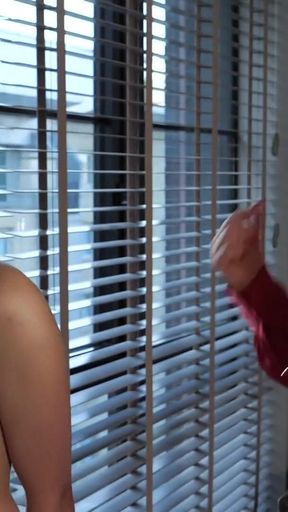 Whipped Without Mercy in the Bay Window Slave Mila Dripping Wet for Miss Anna Elite