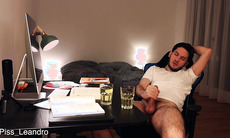 wiz with sperm in drinking glass sissy urination