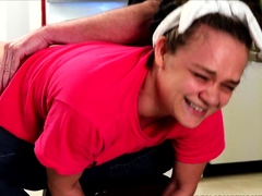 Lovely Amateur teen brunette masturbating outdoor