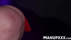 Brad Connors mercilessly bare fucks Baxter James for powerful cumshot
