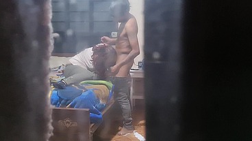 My father in law jacks off spying on me getting fuck