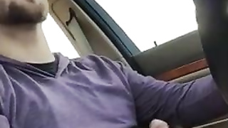 Str8 pink men play in the car again 4