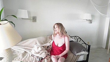 Stepmom shares a single hotel room bed with stepson