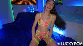 Brace Face Brunette Not As Innocent As She Looks