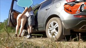 A Fan Asked to Fuck Her Right by The Car