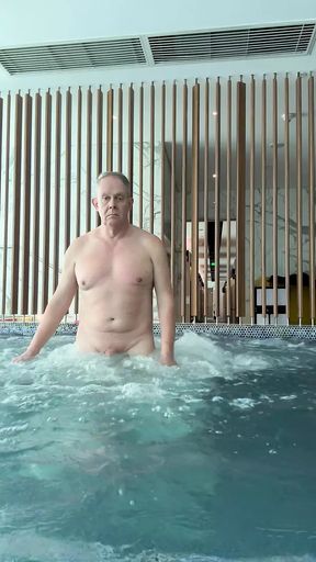 Jacuzzi naked jerk off