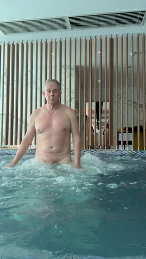 Jacuzzi naked jerk off