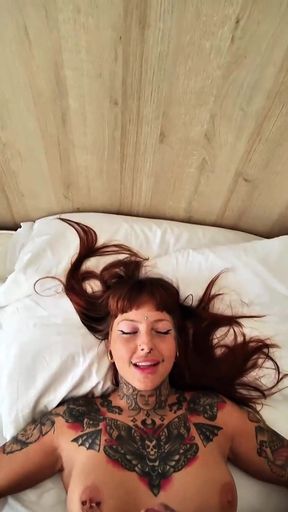 Morning Cum on Tits on Holiday