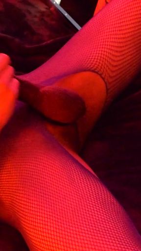 Powerful moment from &quot;Crossdressing Sissy Slut Kory Dyson Masturbating with Magic Wand Vibrator on Big Uncut Dick&quot;