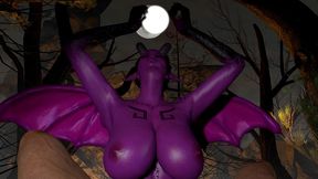 pink demon futa succubus is out hunting for cock