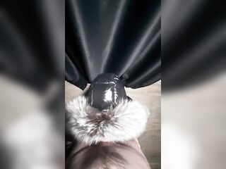 Oral sex in yiff hooded WeLoveFurs puffer jacket