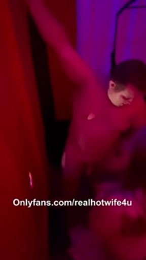 Cuckquean wife teases and watches her us and creampie a girl in the gloryhole