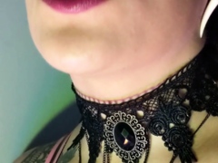 Cute curly brunette solo webcam masturbation