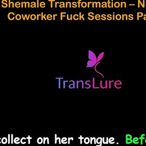 English Audio Sex Story - Office Shemale Transformation - New Breasts &amp; Coworker Fuck Sessions - Part 1