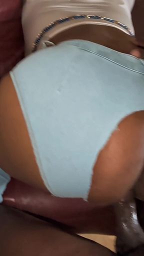 Deep Doggystyle on Th Cough for My Big Black Ass Stepmom