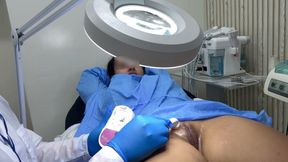"Relax and spread your legs wide"... and the doctor ended up fucking me