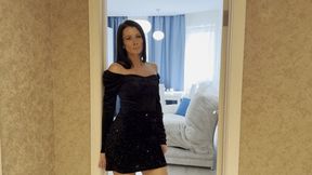 Anna tights 15 den transparent shoes black dress_4K HDR PRO RES_ full video 16 min_0002