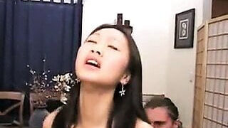 Chinese babe takes it deep in her tight ass