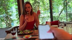 Risky Public Date with Lush 3 � I Almost Got Caught Cumming in the Store