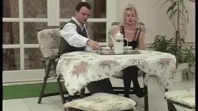 Amateur Gardener wife sucks cock while her husband watches