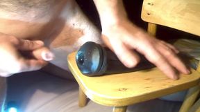 The Cock Wants to Feel the Tight Rubber Sleeve, and Cum From It!