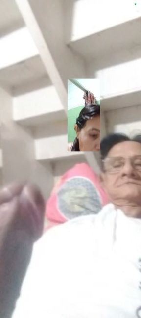 video sex call to my wife she ask me to masturbate .,!