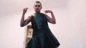 Hot Sexy Horny Young Twink in Latex Home Alone