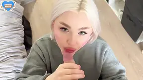 Gentle Blondessas Blowjob Cum In Mouth Clip