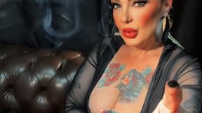 Slutty Stepmother with Big Breasts - Audible Inhales and Exhales - Dunhill Menthol 100